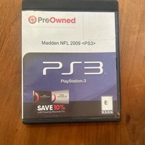 Sony PS3 Madden NFL 2009 Game - Black and Blue